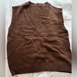dazy brown/navy blue sweater vest